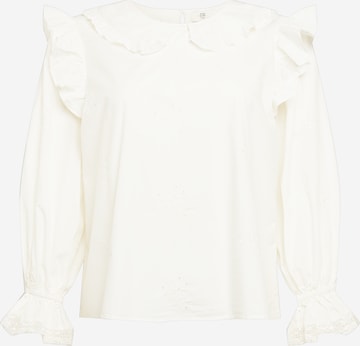 River Island Plus Blouse in White: front