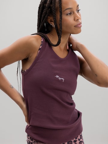 Hey Honey Top 'Rib Tank' in Red: front