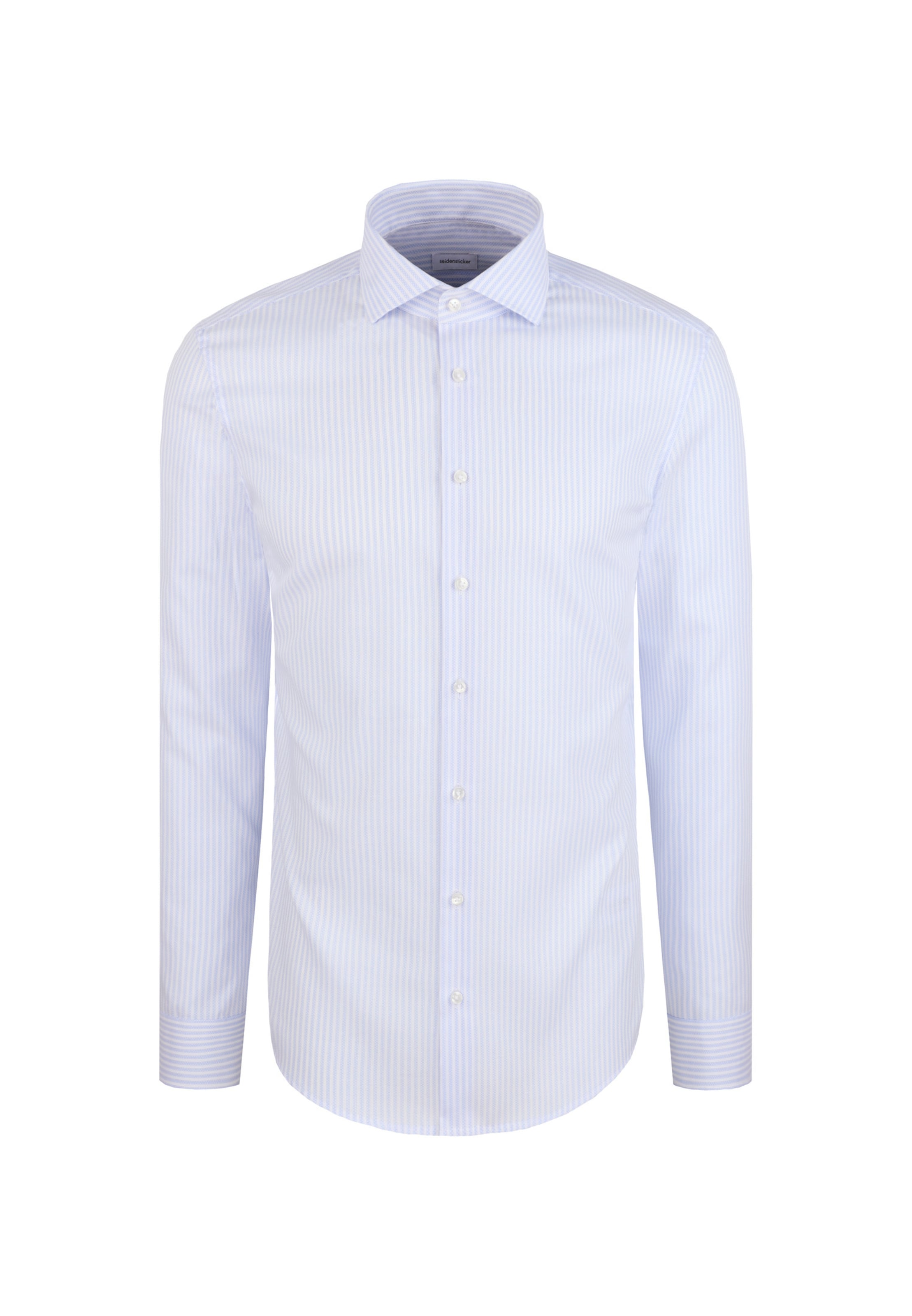 SEIDENSTICKER Zakelijk overhemd in de kleur Blauw / Wit, Productweergave