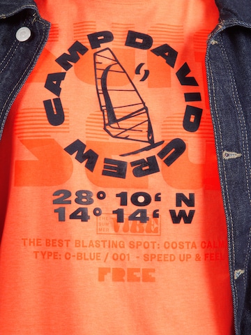 CAMP DAVID Μπλουζάκι 'Windsurfing' σε πορτοκαλί