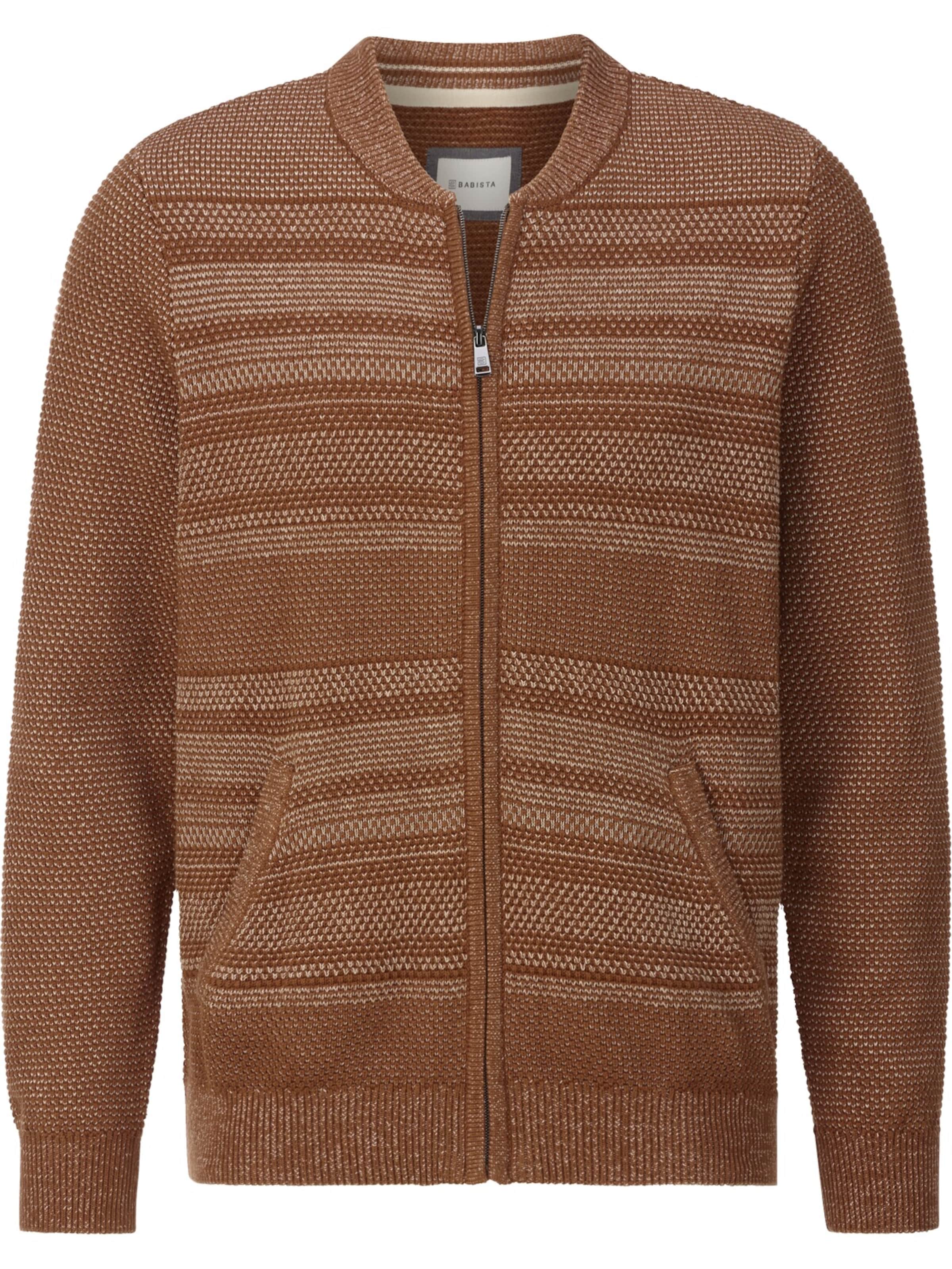 BABISTA Knit Cardigan 'Calen' in Brown: front