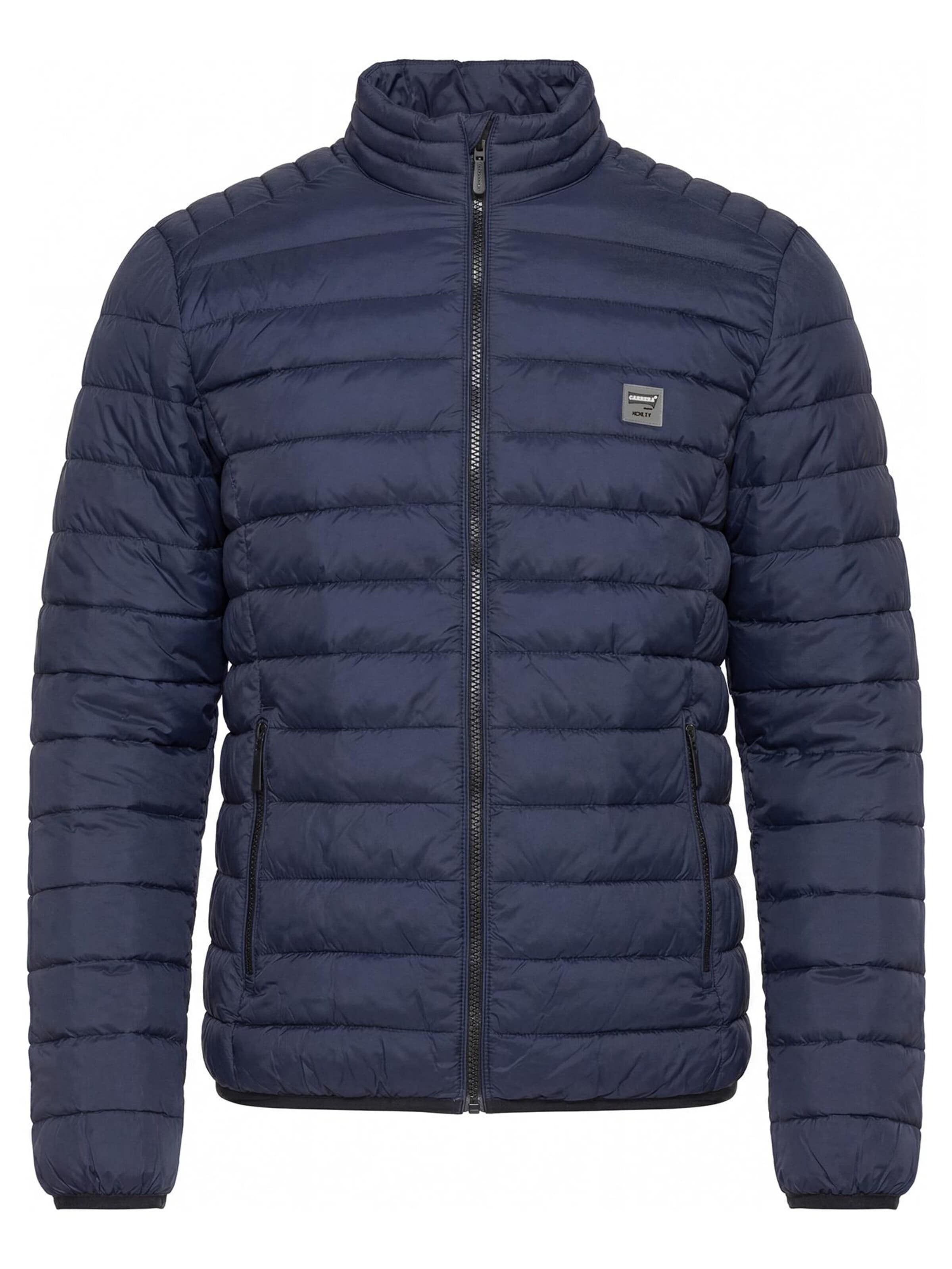 Carrera Jeans Outdoor jacket 'Upright-Collar' in Blue