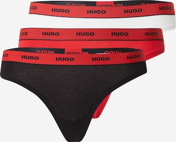 HUGO Red Tangá - Červená: predná strana