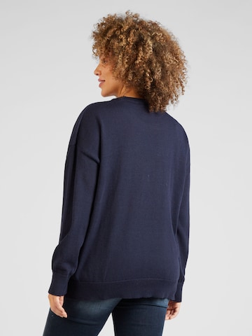 ONLY Carmakoma Pullover 'XMAS DACHING' in Blau