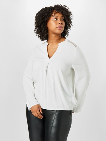 Z-One Blouse 'Silia' in Wit: voorkant