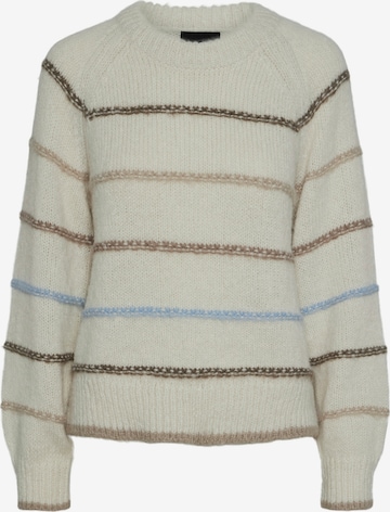 Pull-over 'Nelia' PIECES en beige : devant