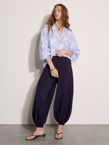 Apricot Loose fit Pants ' ' in Blue: front