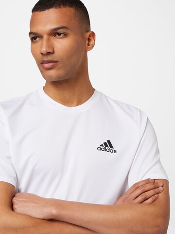 ADIDAS SPORTSWEAR Performance Shirt 'Aeroready Designed For Movement' in White