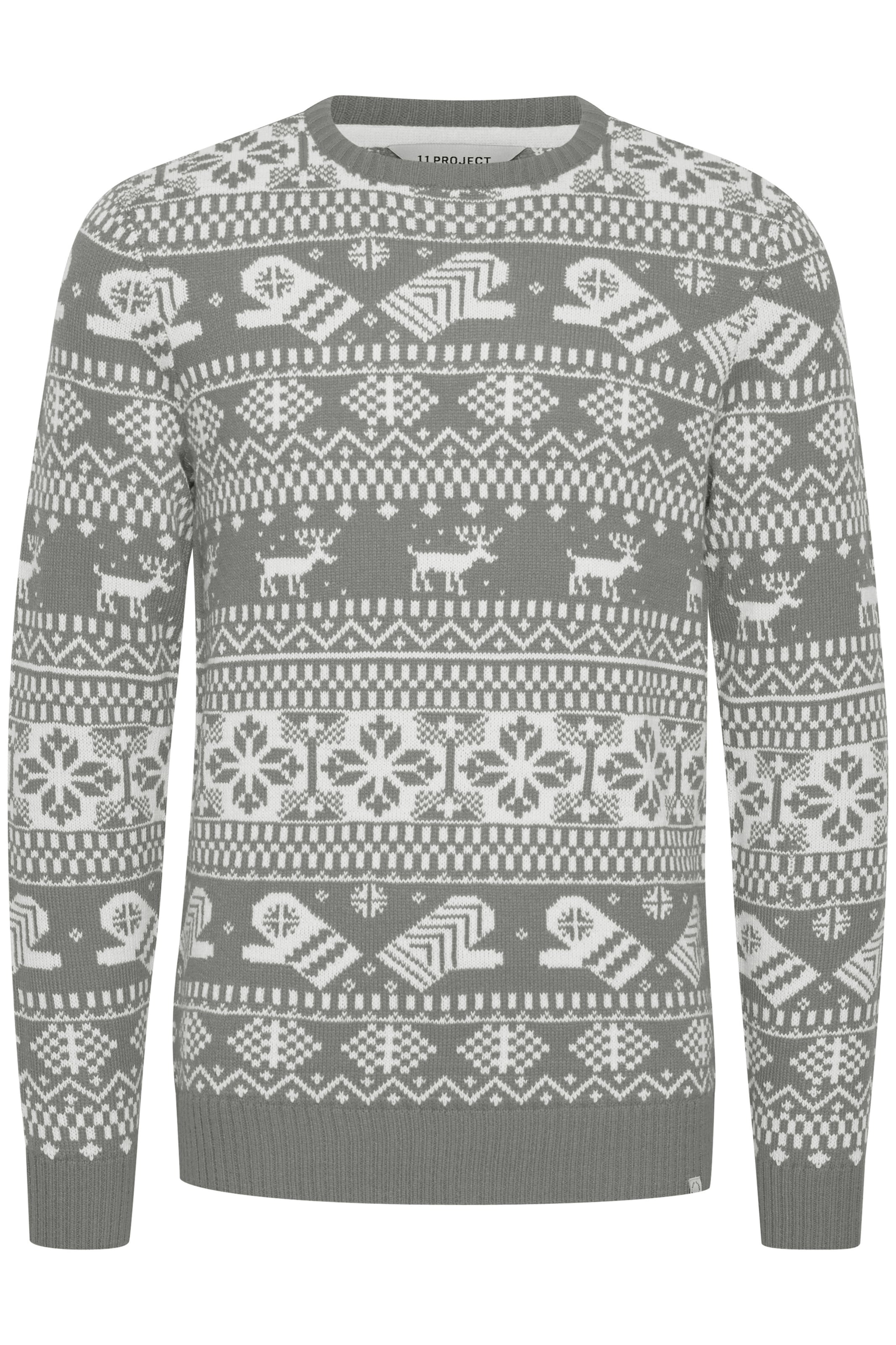 11 Project Trui 'Uwe' in Grijs: voorkant