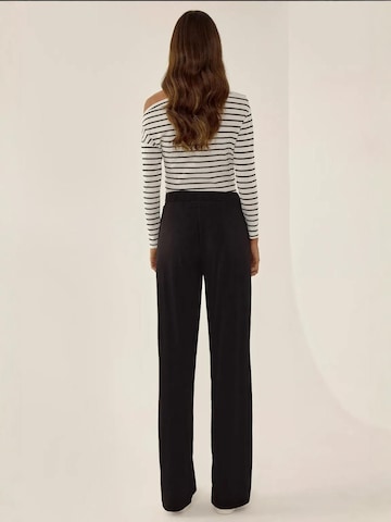 Hiccup Wide Leg Hose in Schwarz