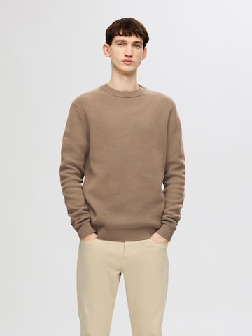 Pullover 'SLHDane' di SELECTED HOMME in marrone: frontale
