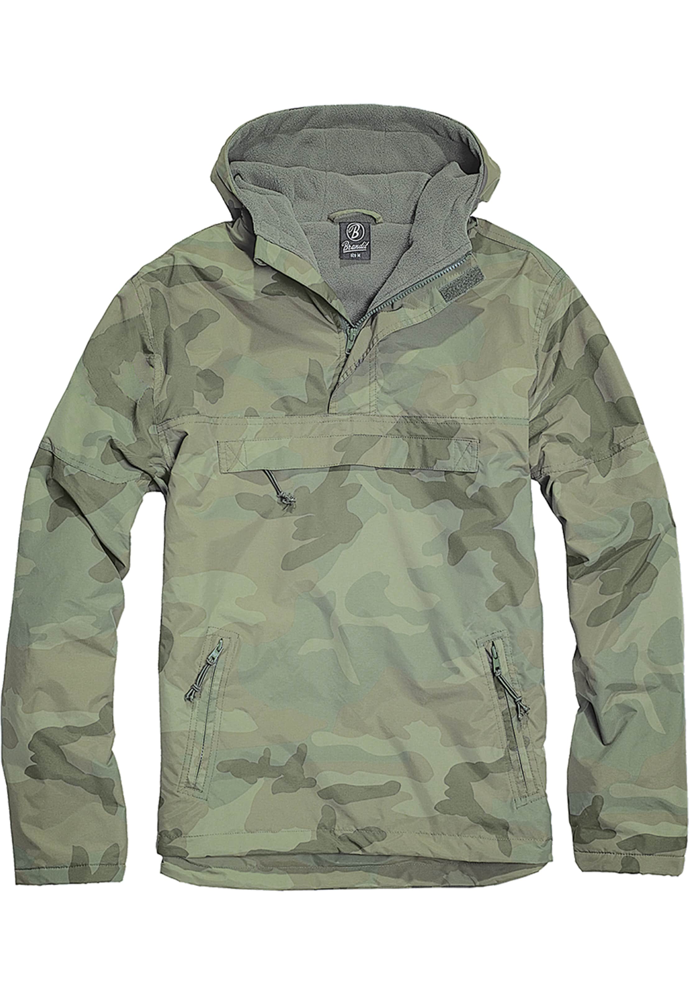 Brandit Between-season jacket in Green: front