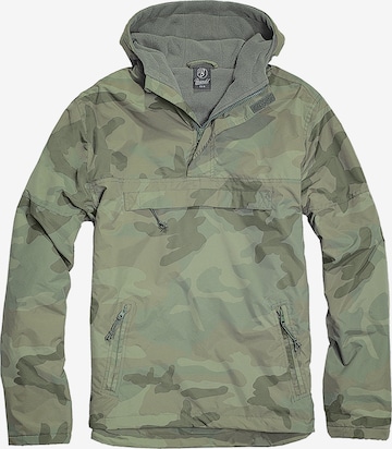 Brandit Between-Season Jacket in Green: front