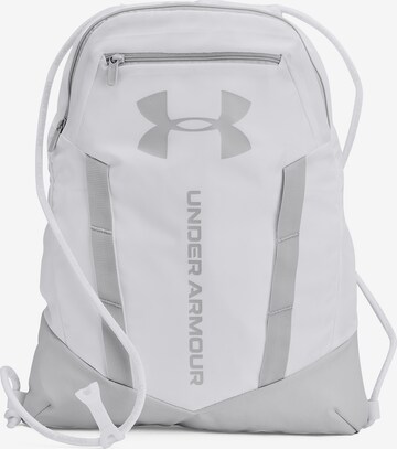 UNDER ARMOUR Athletic Gym Bag in White: front