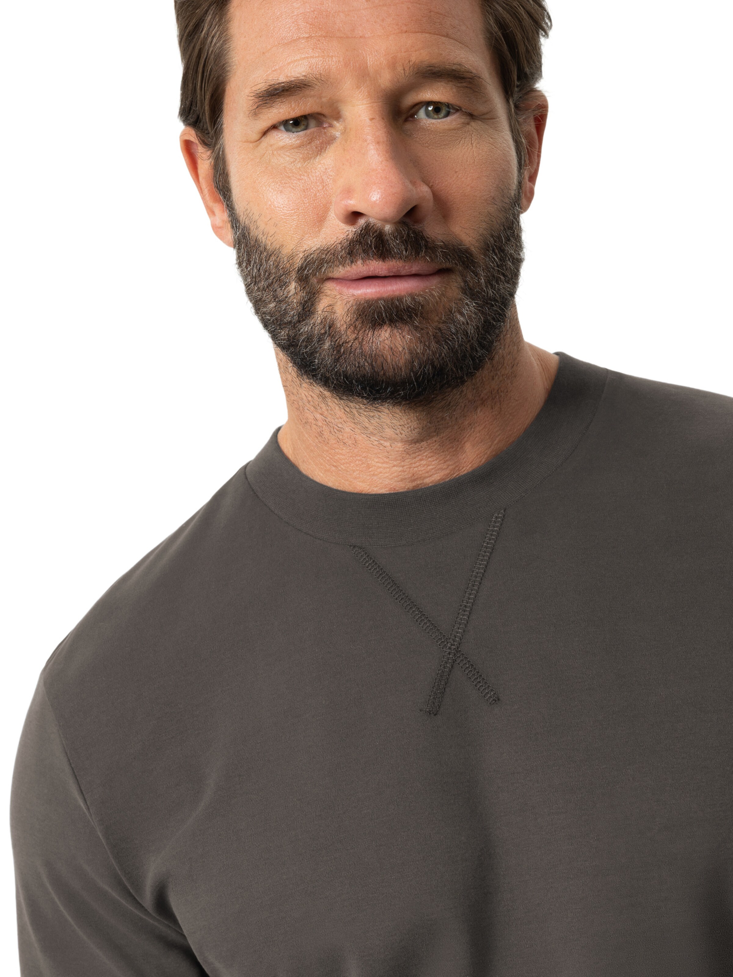 Mey T-Shirt ' Serie Serious Essentials ' in Braun