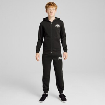 PUMA Trainingspak 'Squad' in Zwart: voorkant