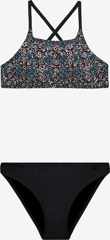 PROTEST Bustier Bikini 'Sets PRTSyl JR' in Schwarz: Vorderseite