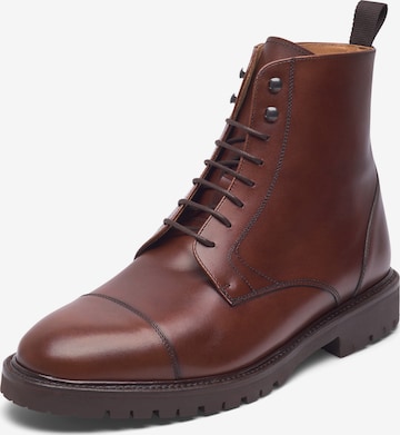 Henry Stevens Veterboots 'Jones CDB3' in Bruin: voorkant