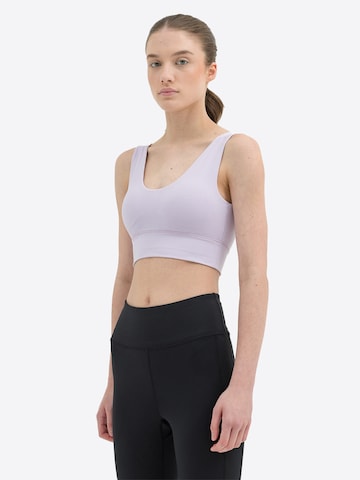 4F Bustier Sport-BH in Lila: predná strana