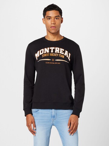 Only & Sons Sweatshirt 'TIM' in Black: front