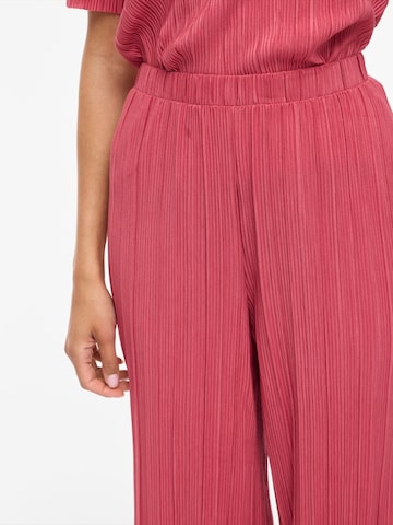 VILA - Pierna ancha Pantalón 'VIPlisa' en rosa
