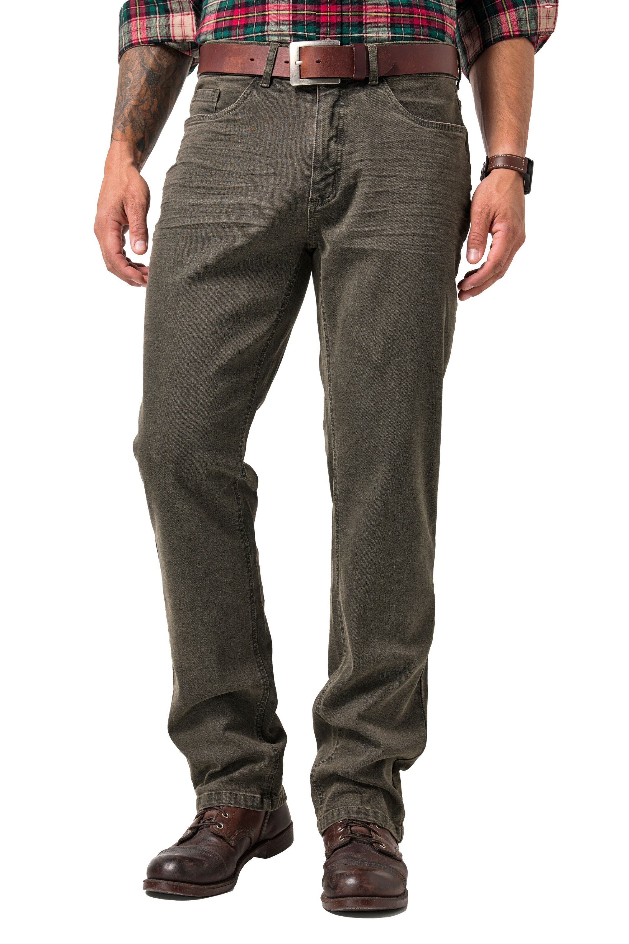 JP1880 Loose fit Jeans in Green: front