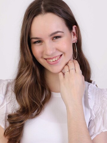 Lucardi Ring in Silver: front