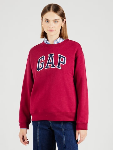 GAP Sweatshirt 'HERITAGE' in Red: front