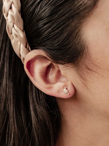 Hey Happiness - Pendientes 'Cheers Charm' en oro