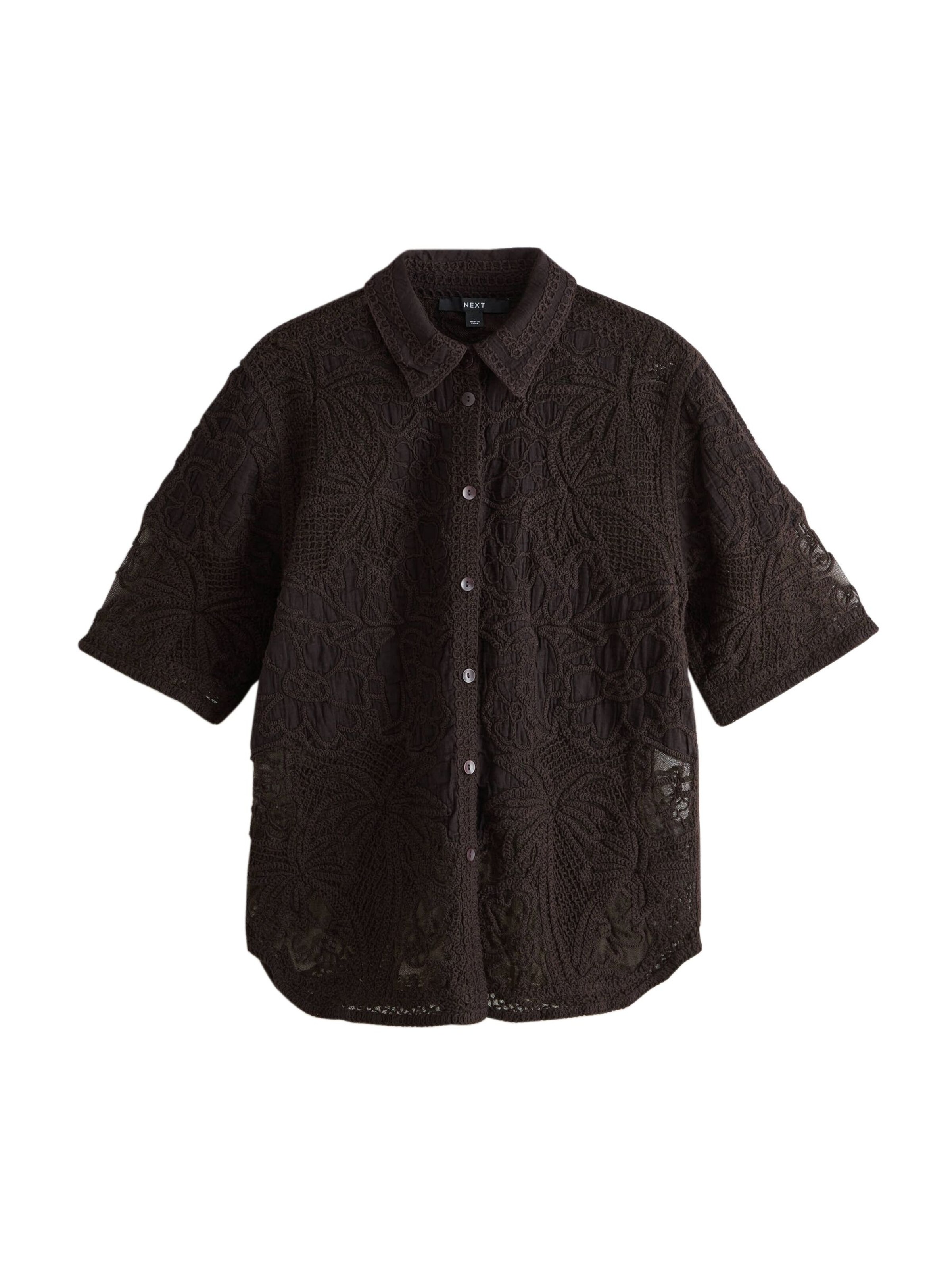 Next Bluse in Braun: Vorderseite