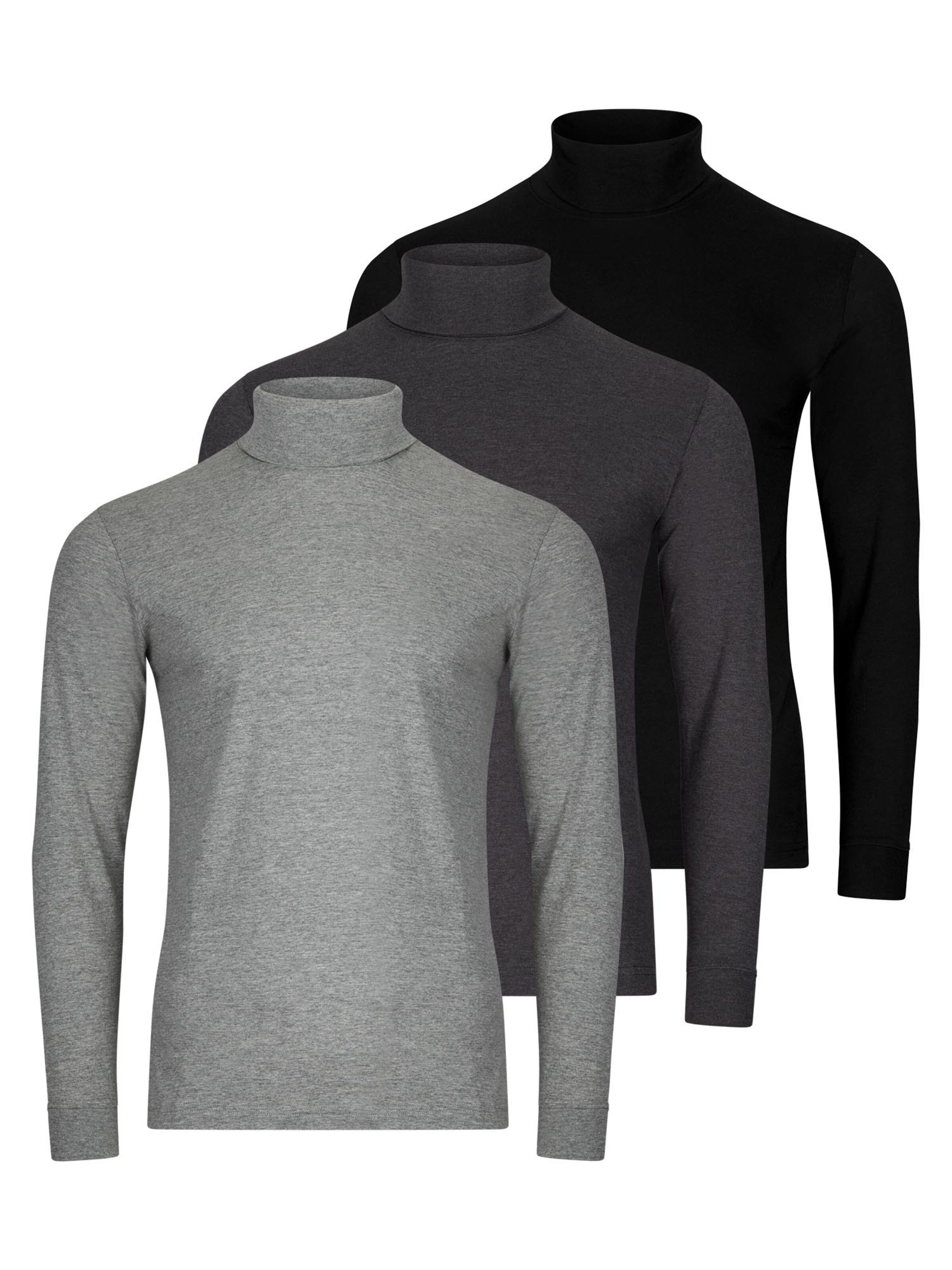 Ragman Shirt 'Basic' in Grey: front