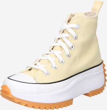 CONVERSE - Zapatillas deportivas altas en amarillo: frente