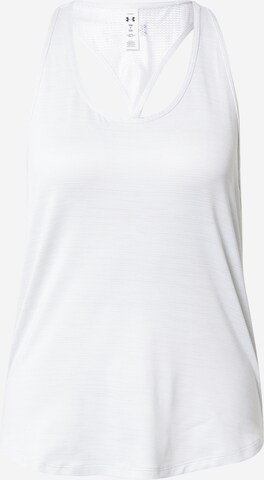 UNDER ARMOUR - Top deportivo 'Tech' en blanco: frente