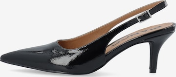 Décolleté sling 'Tyra' di Bianco in nero: frontale