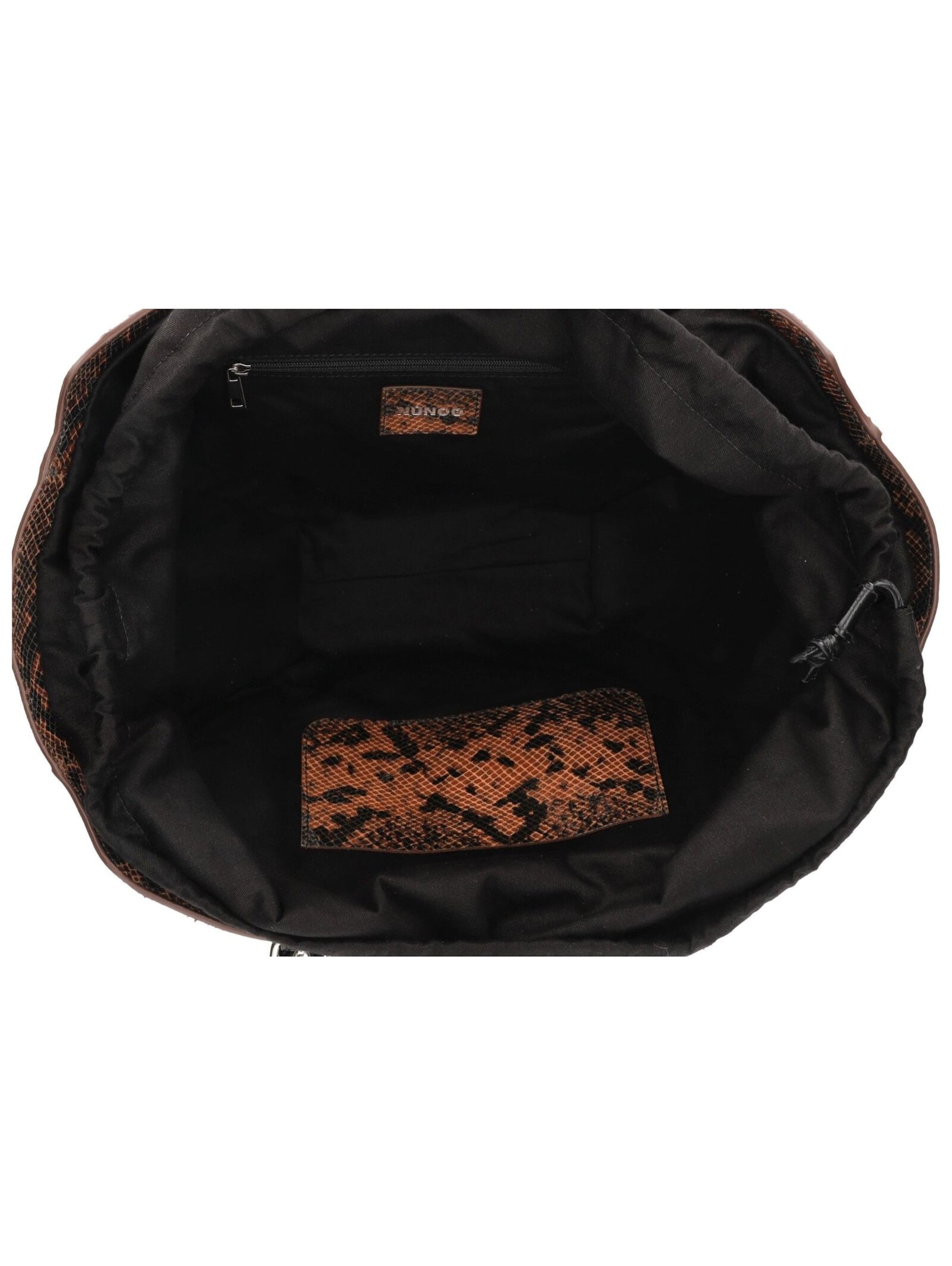 Sac bandoulière NÚNOO en marron : au dessus