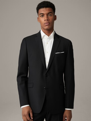 STRELLSON Slim Fit Business-Sakko 'Allen' in Schwarz: Vorderseite