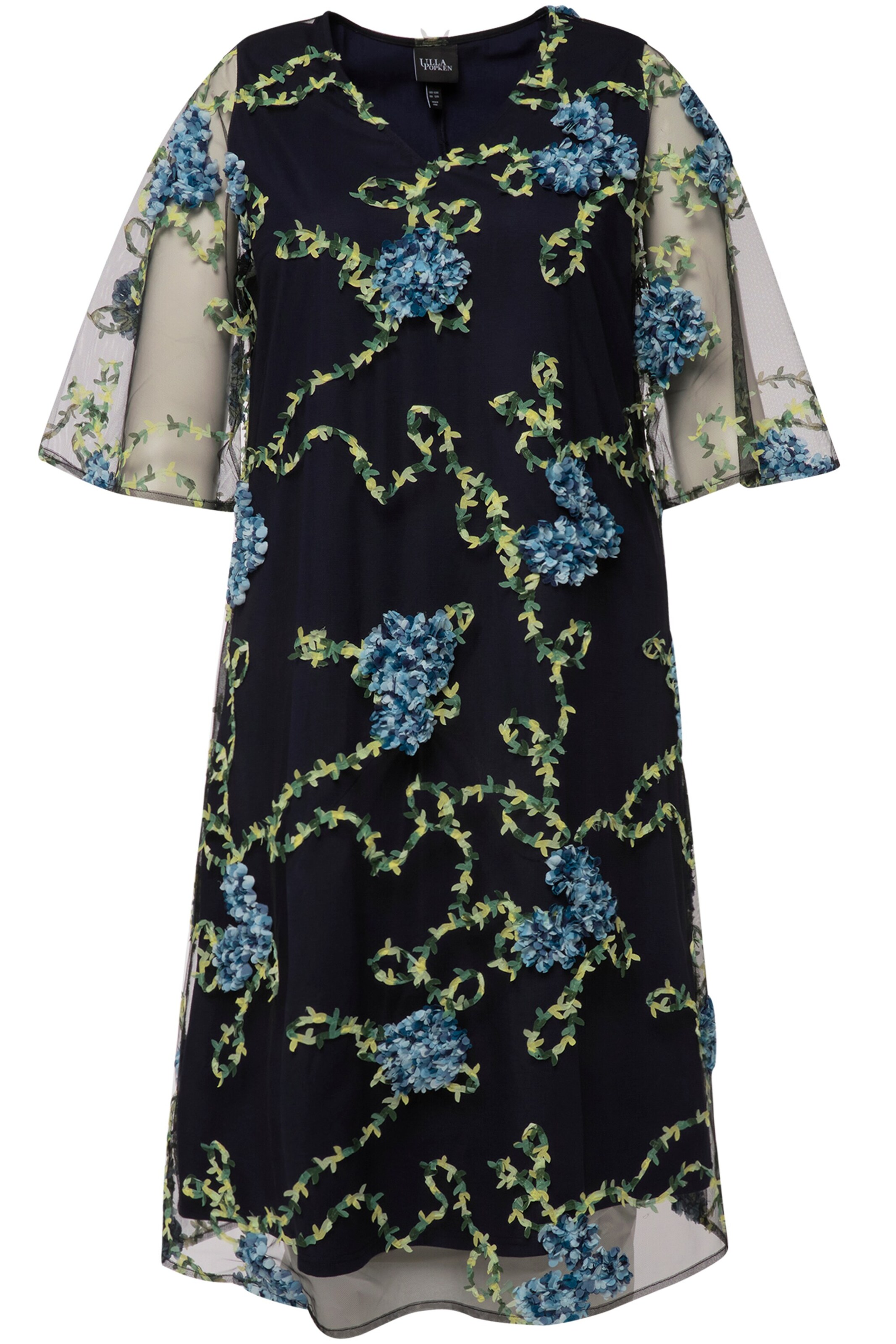 Ulla Popken Kleid in Blau: Vorderseite