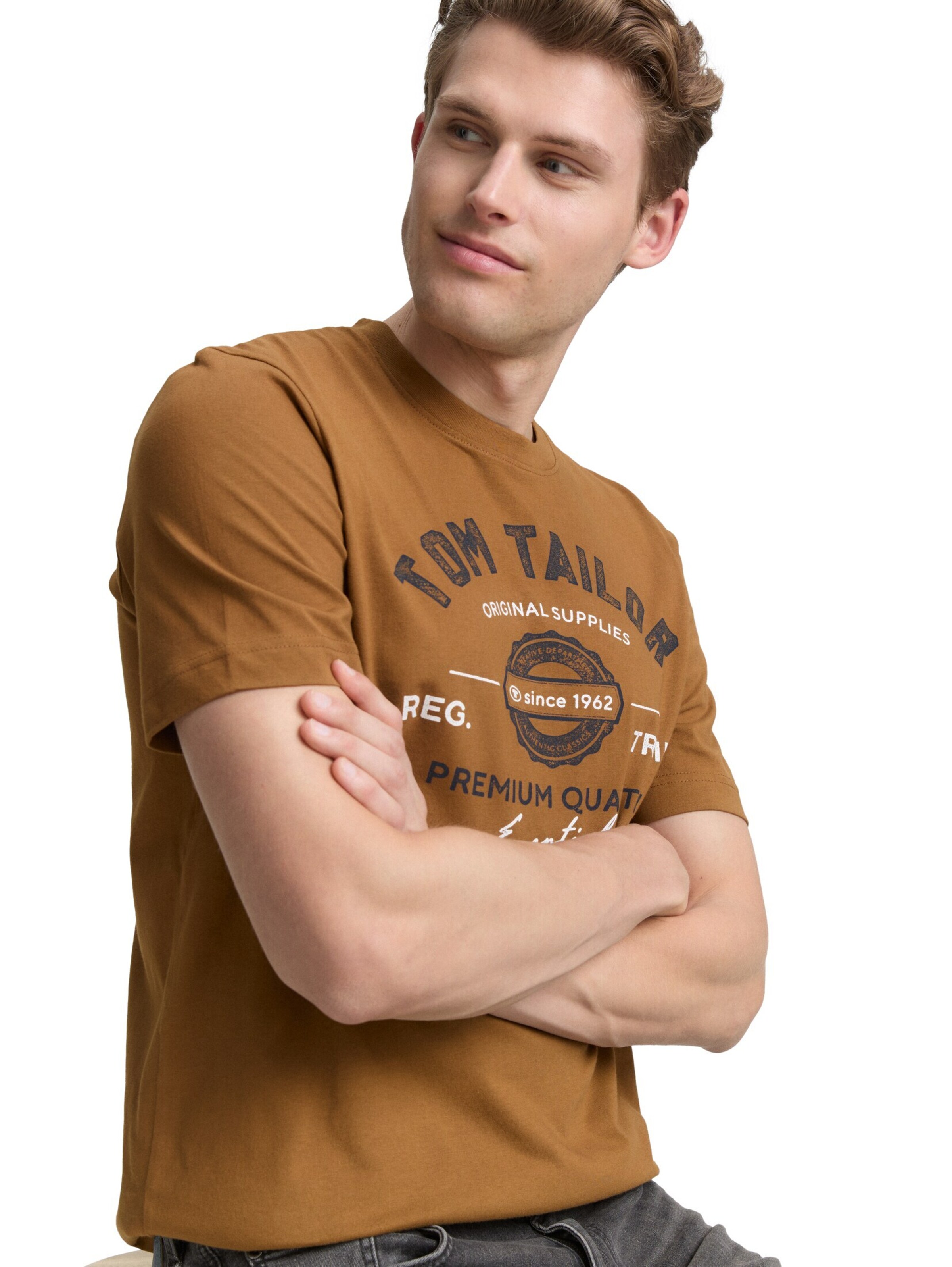 TOM TAILOR Shirt in Bruin