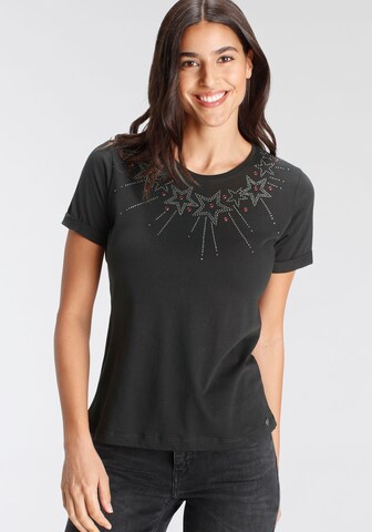 PLEASE T-Shirt in Schwarz: Vorderseite