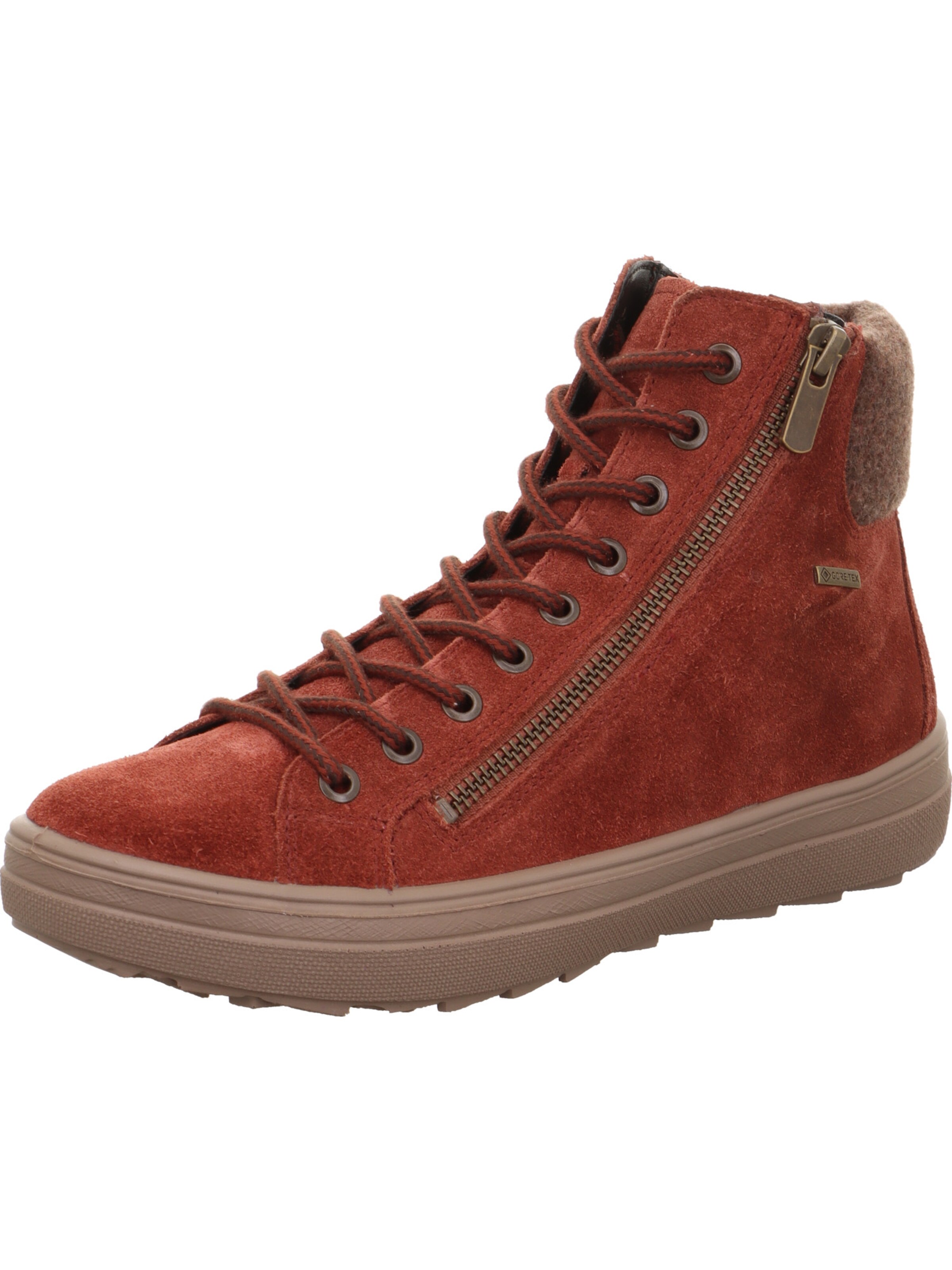 Legero Schnürstiefelette 'Mira' in Orange: Vorderseite