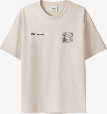 Bershka T-Shirt in Beige: predná strana