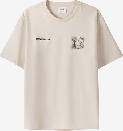 Bershka T-Shirt en beige foncé / noir, Vue avec produit