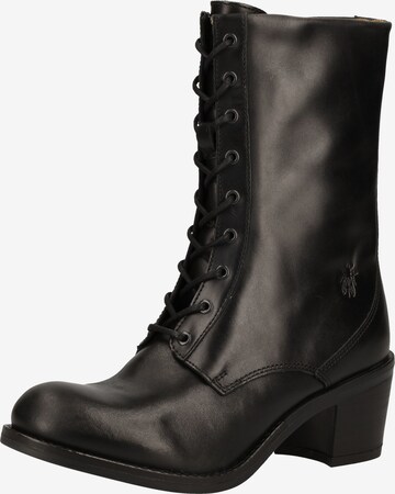 FLY LONDON Lace-Up Ankle Boots in Black: front