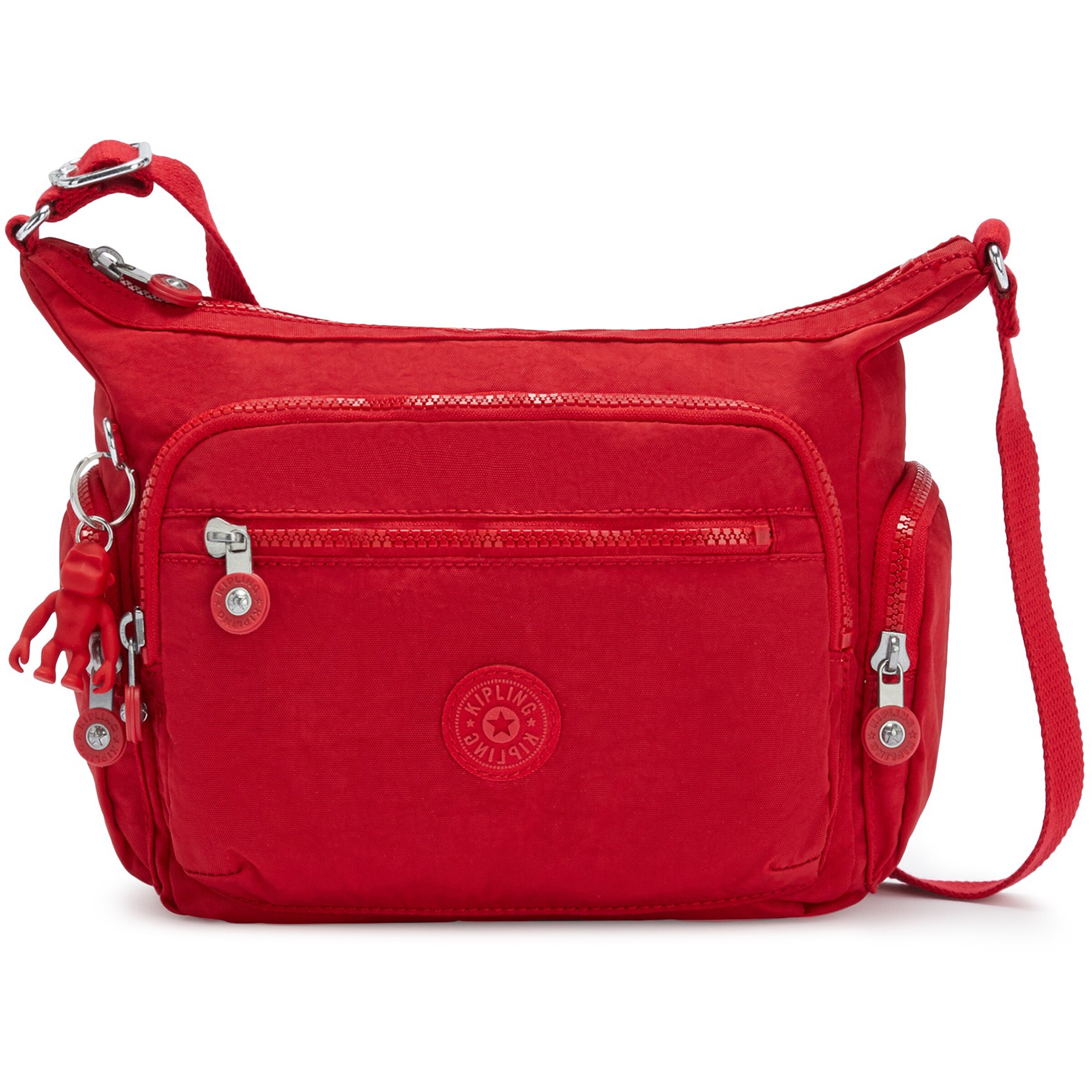 KIPLING - Mala de ombro 'Gabbie' em vermelho: frente