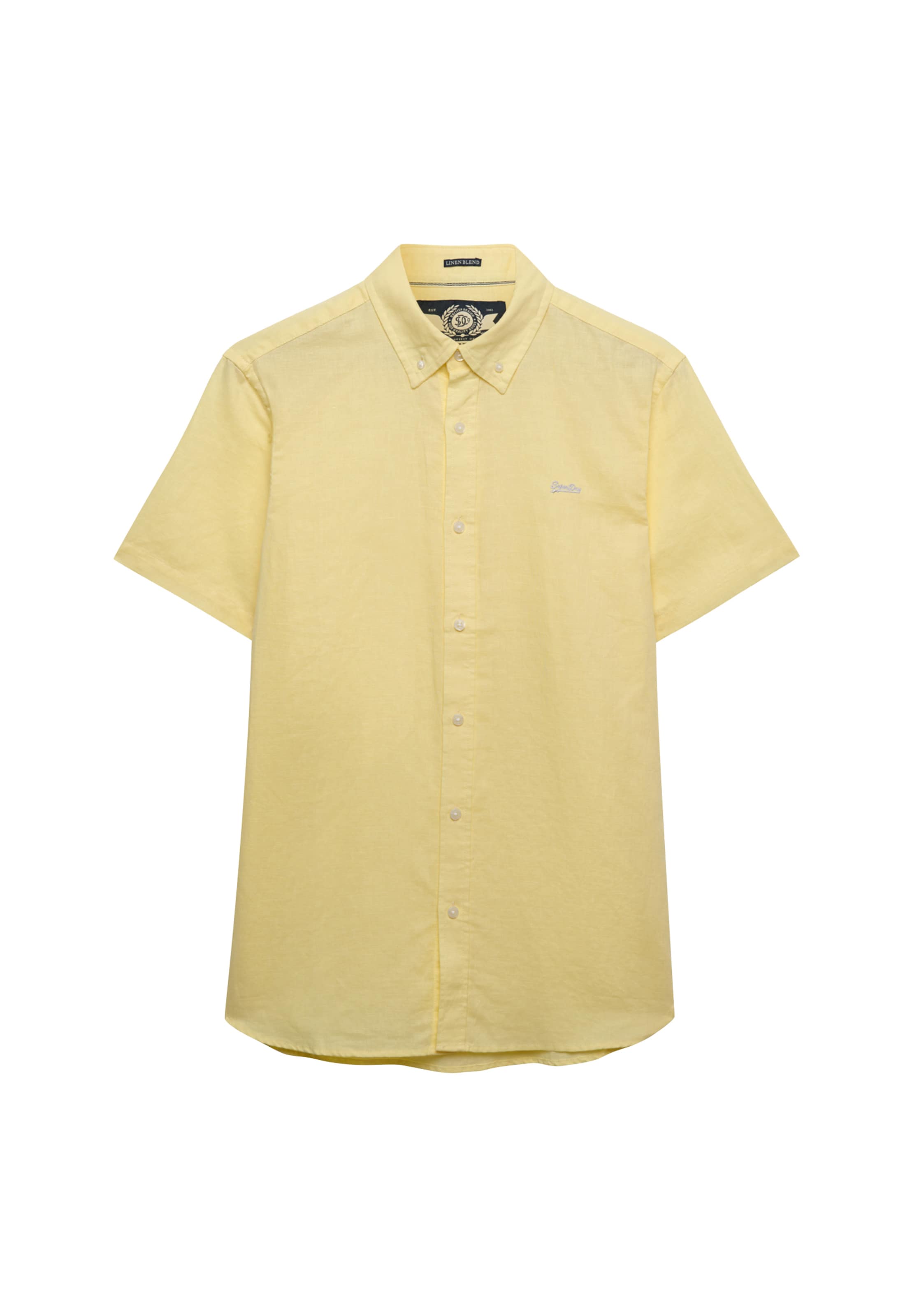 Superdry & Co Hemd in Gelb: Vorderseite