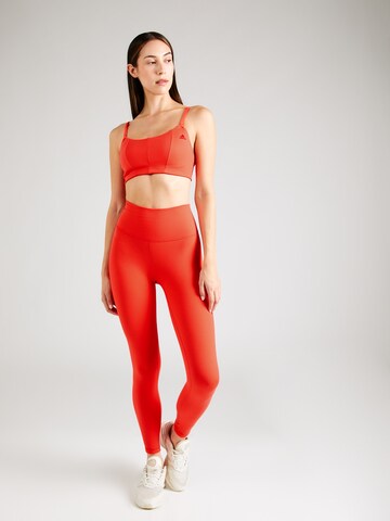 ADIDAS SPORTSWEAR Skinny Workout Pants 'Studio' in Red