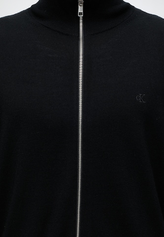 Calvin Klein Pletena jopa | črna barva