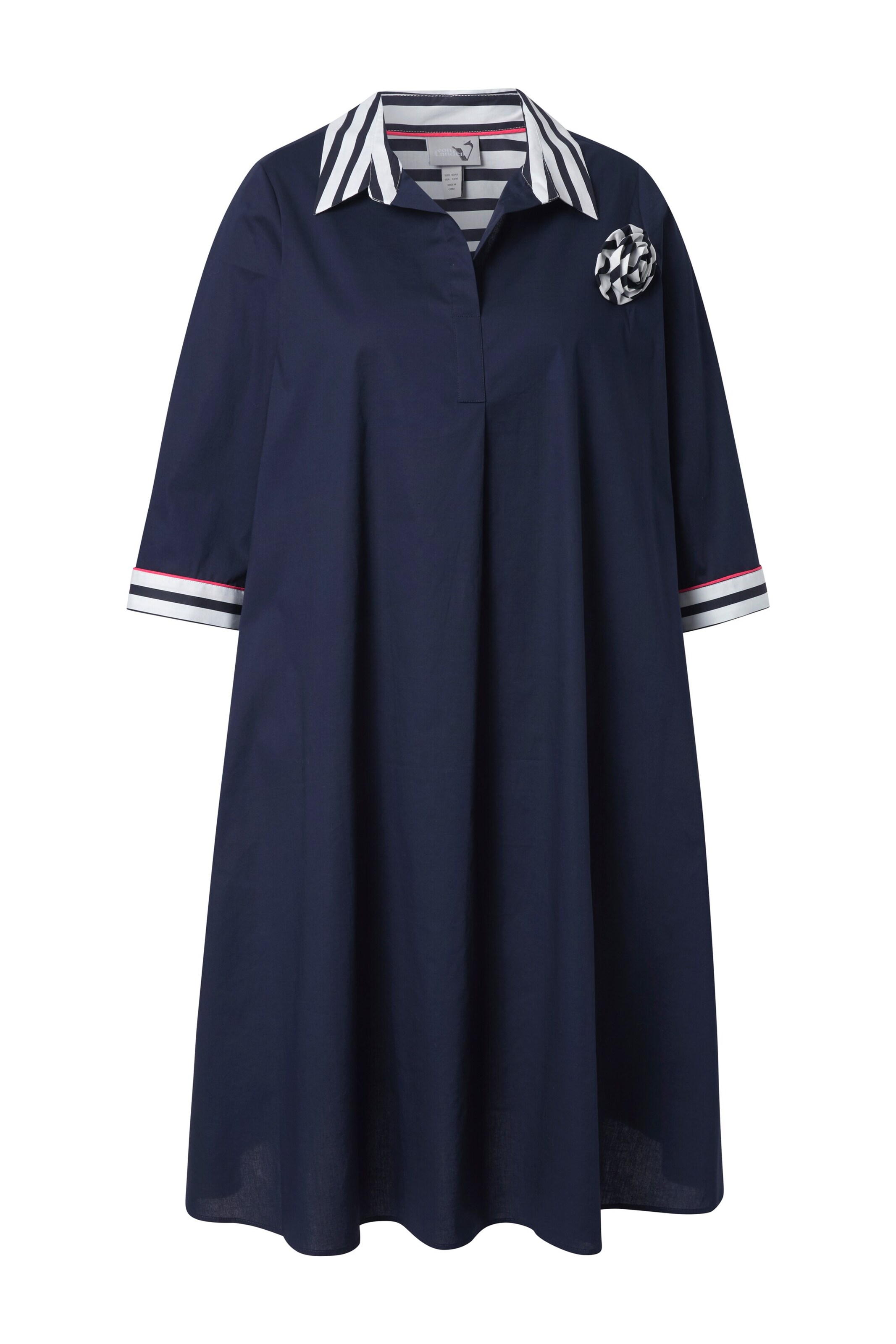 Ulla Popken Kleid in Blau: Vorderseite