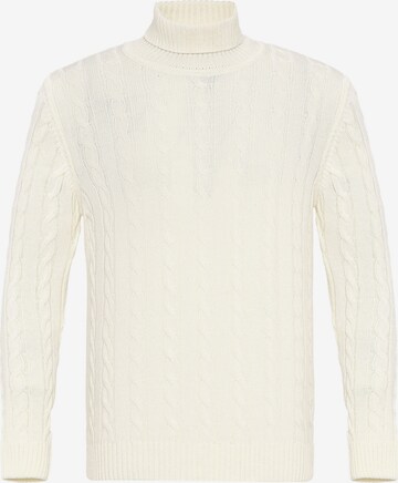 Pull-over Felix Hardy en blanc : devant