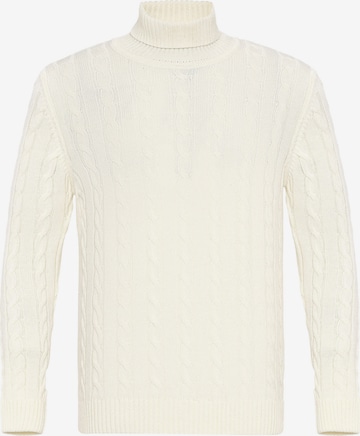 Pull-over Felix Hardy en blanc : devant